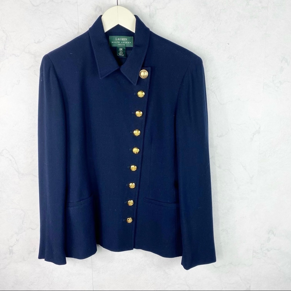 [RL] Navy Wool Blazer Jacket